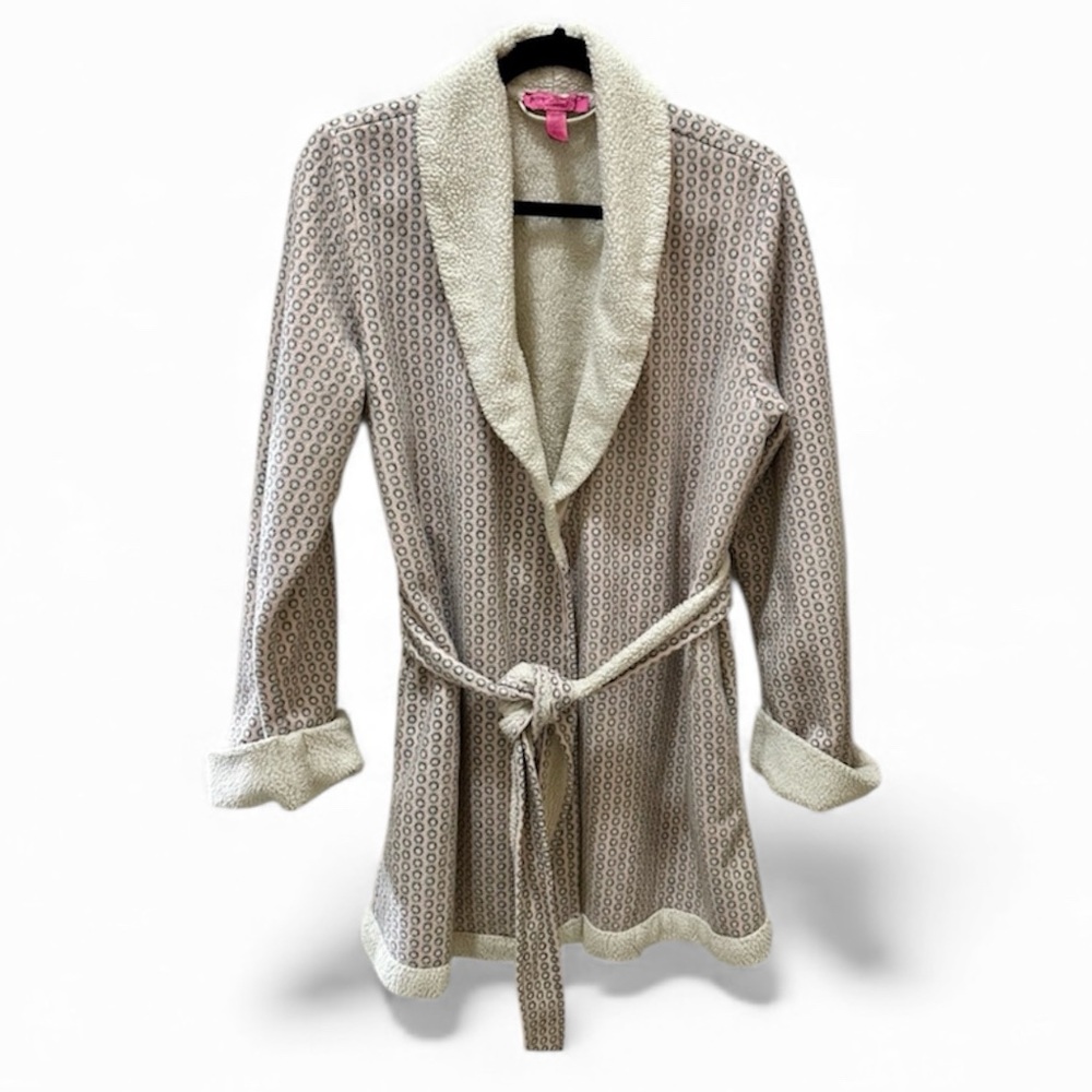 Betsey Johnson Plush Robe size Large